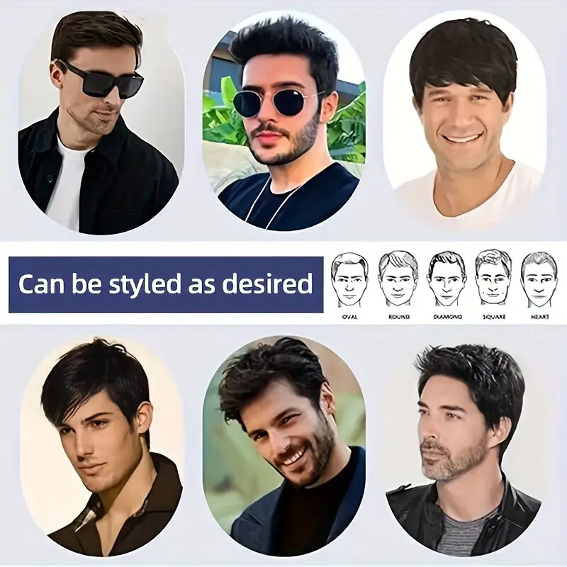 Thin Skin PU Toupee Human Hair Patch Full PU Skin Base Cover-Up Topper Pieces US