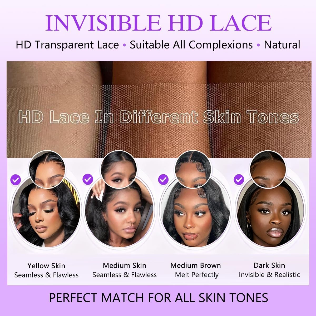 26″ Body Wave Glueless Wig – 250% Density, HD Lace Front, Pre-Plucked, Natural C