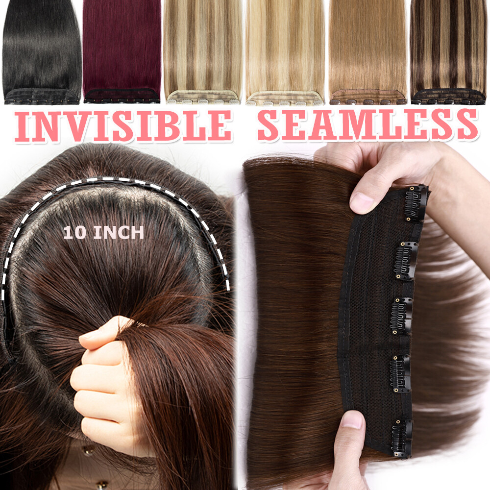 One Piece 5 Clips Human Hair Extensions Clip In 3/4 Full Head Highlight Straight
