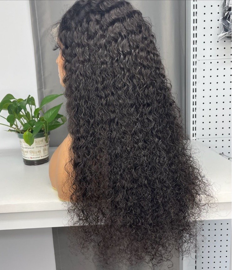 Vietnamese Raw Custom Closure HD Wig #1B 2×6 4×4 5×5
