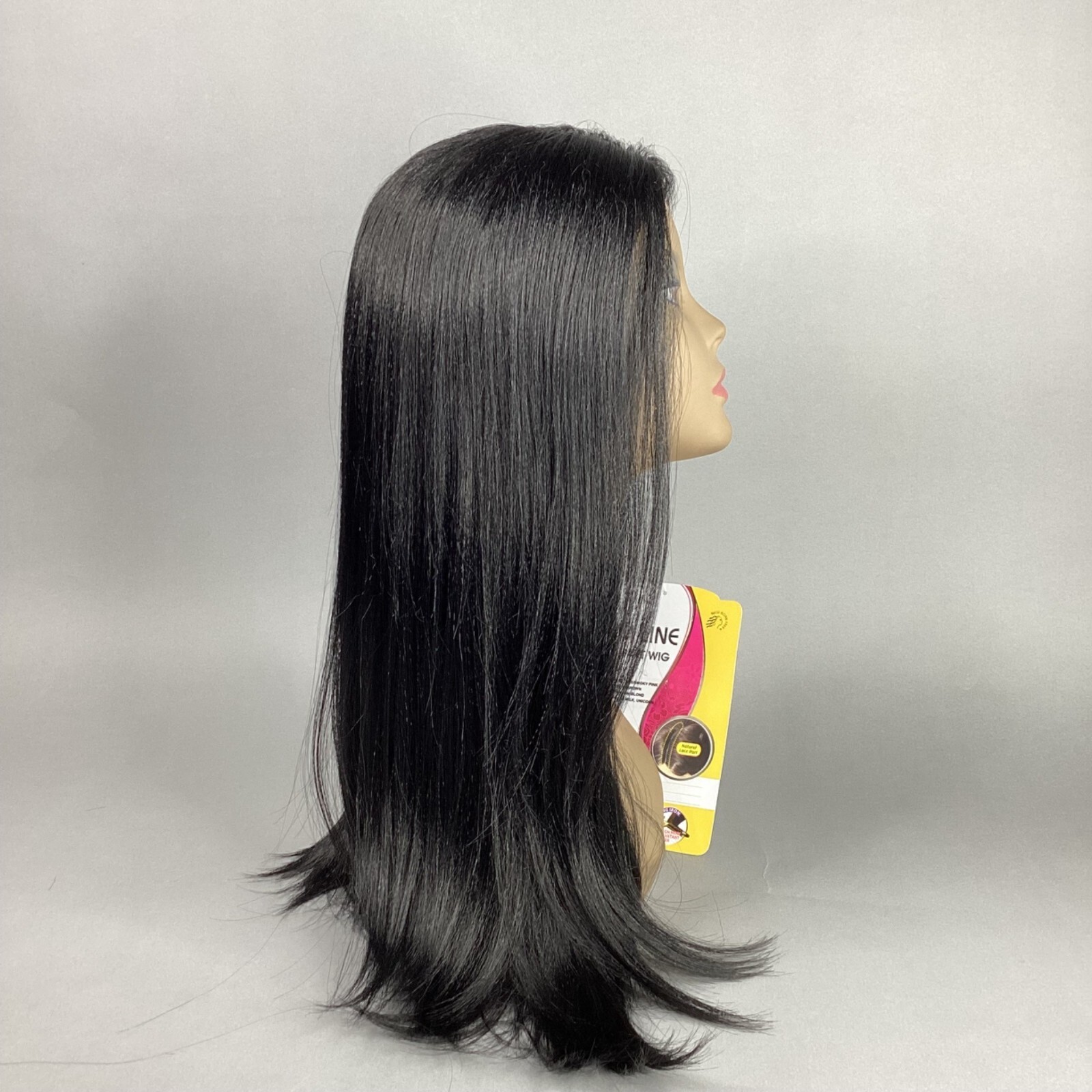 Slim Line SLW32 Wig #1 Jet Black Lace Part Heat Safe Synthetic Classic Cap