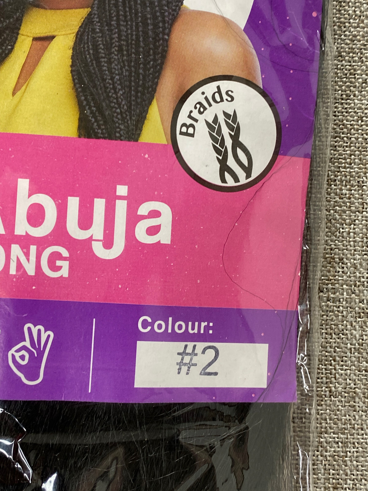 Darling Abuja Long Hair Braid Color #2 Japanese Fibre New Sealed