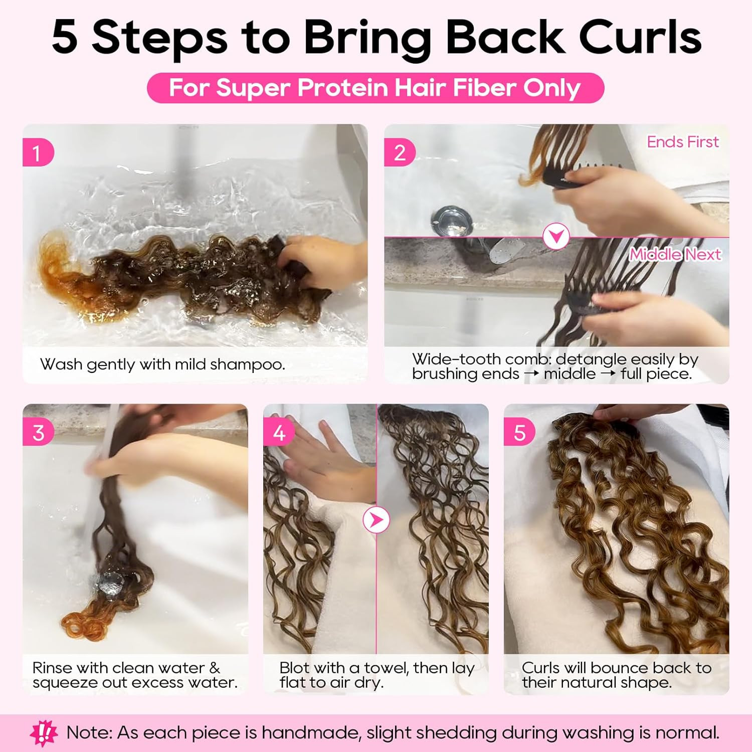 Curly Hair Extensions – 4PCS 18″ Gogo Curly Clip in Hair Extensions 100% Super P