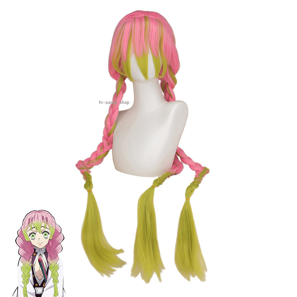 Ghost Killing Blade Nine Pillars Love Pillars Ganlu Temple Statue Cosplay wig