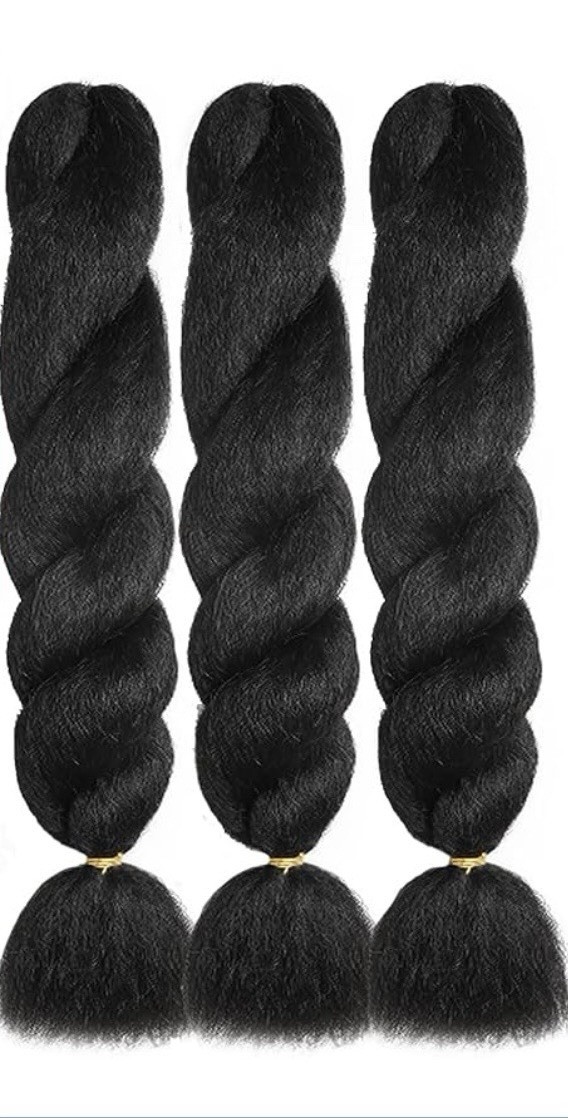 26 inch Kinky Straight Vixen Crochet Hair synthetic Bundles (3 Pack) Multi Color