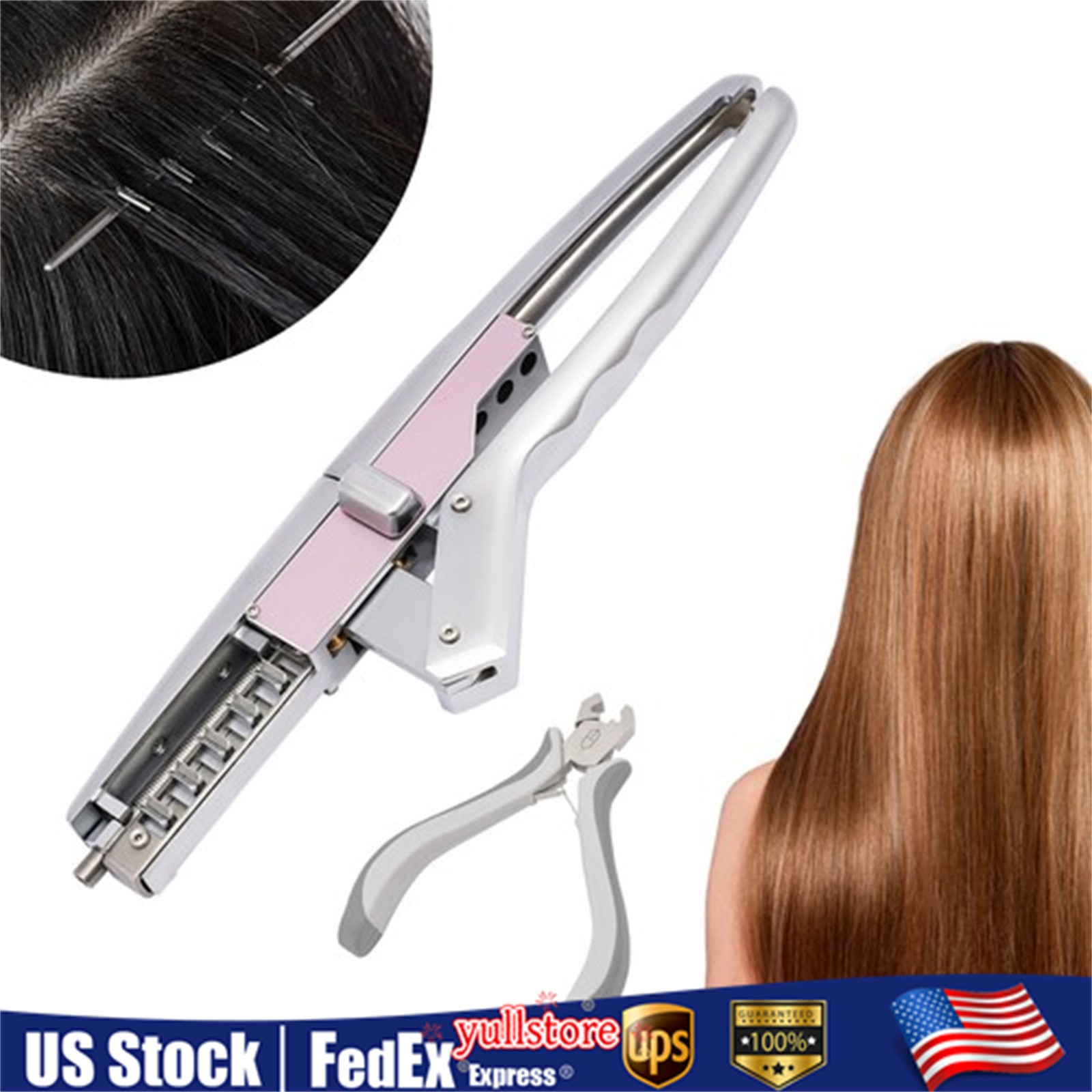Human Hair Extension Kit Set 6D Extension Machine Salon Fusion Tool Connector