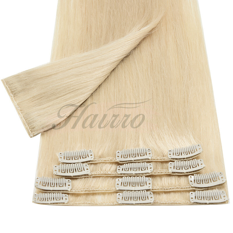 9A+ Clip In Human Hair Extensions 8pcs 100% Remy Real Soft Hairpiece Full Head