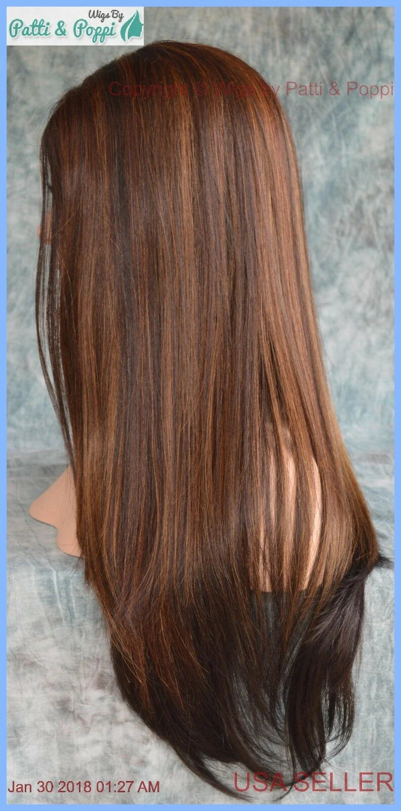 Lace Front Center Part Swiss Lace Wig Long Straight DB4273 *GORGEOUS SEXY 1276