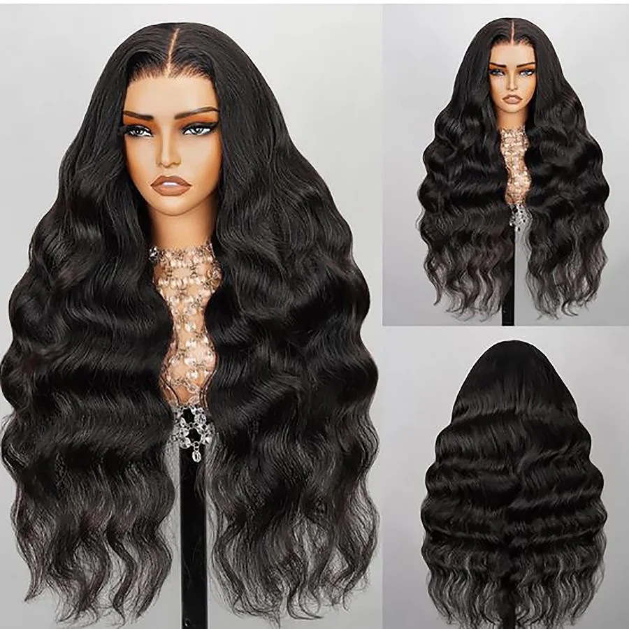 Body Wave Human Hair Wig 13×4 Lace Front 250 Density Pre Plucked Remy Natural