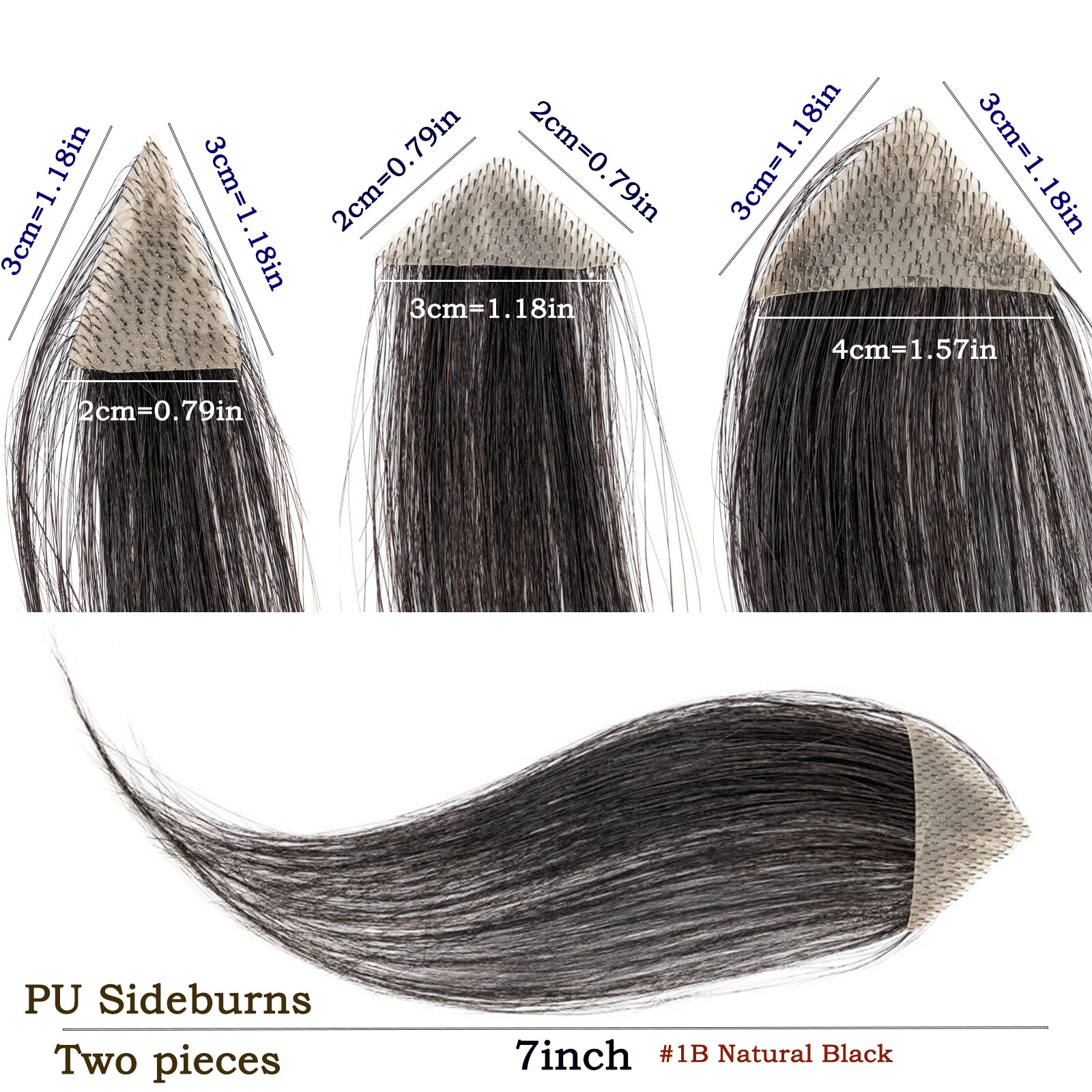 Full PU Bald Spot Remy Human Hair Cover-up Hair Patches Head Top Replacement 8*8