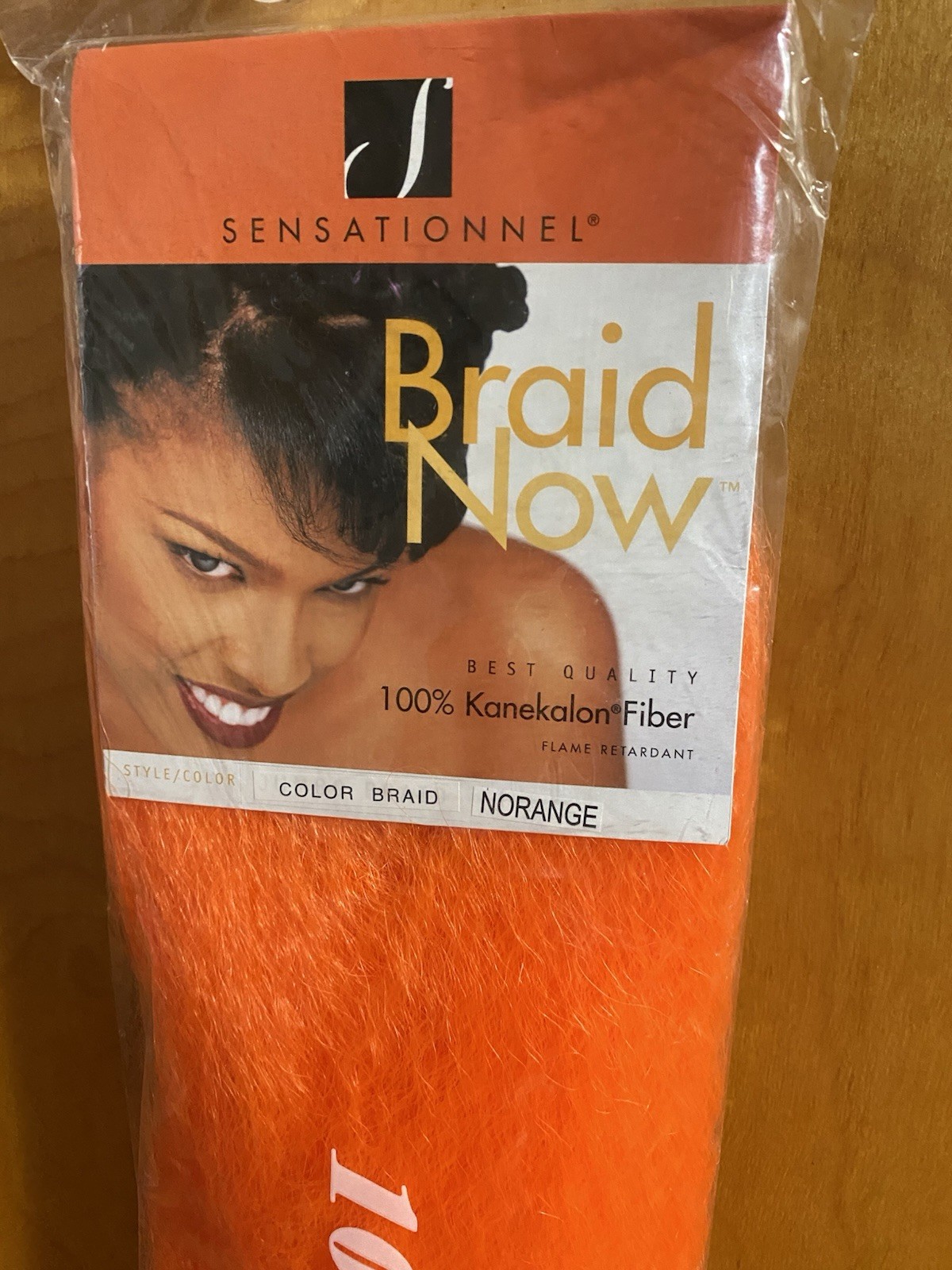 NEW ORANGE BRAID NOW HALLOWEEN COSPLAY BRAID SENSATIONNEL 100% KANEKALON FIBER