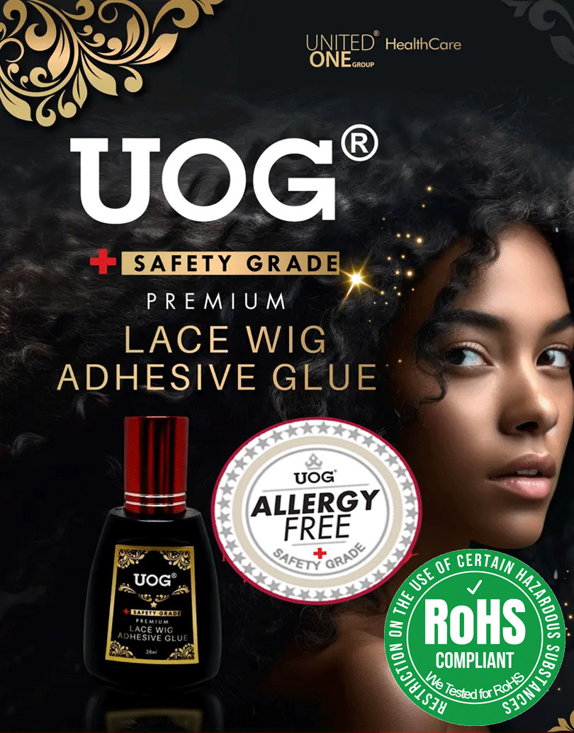 UOG Wig Glue Adhesive. Allergy-Free,2-4 Layers Around 15-20 Minutes Installation