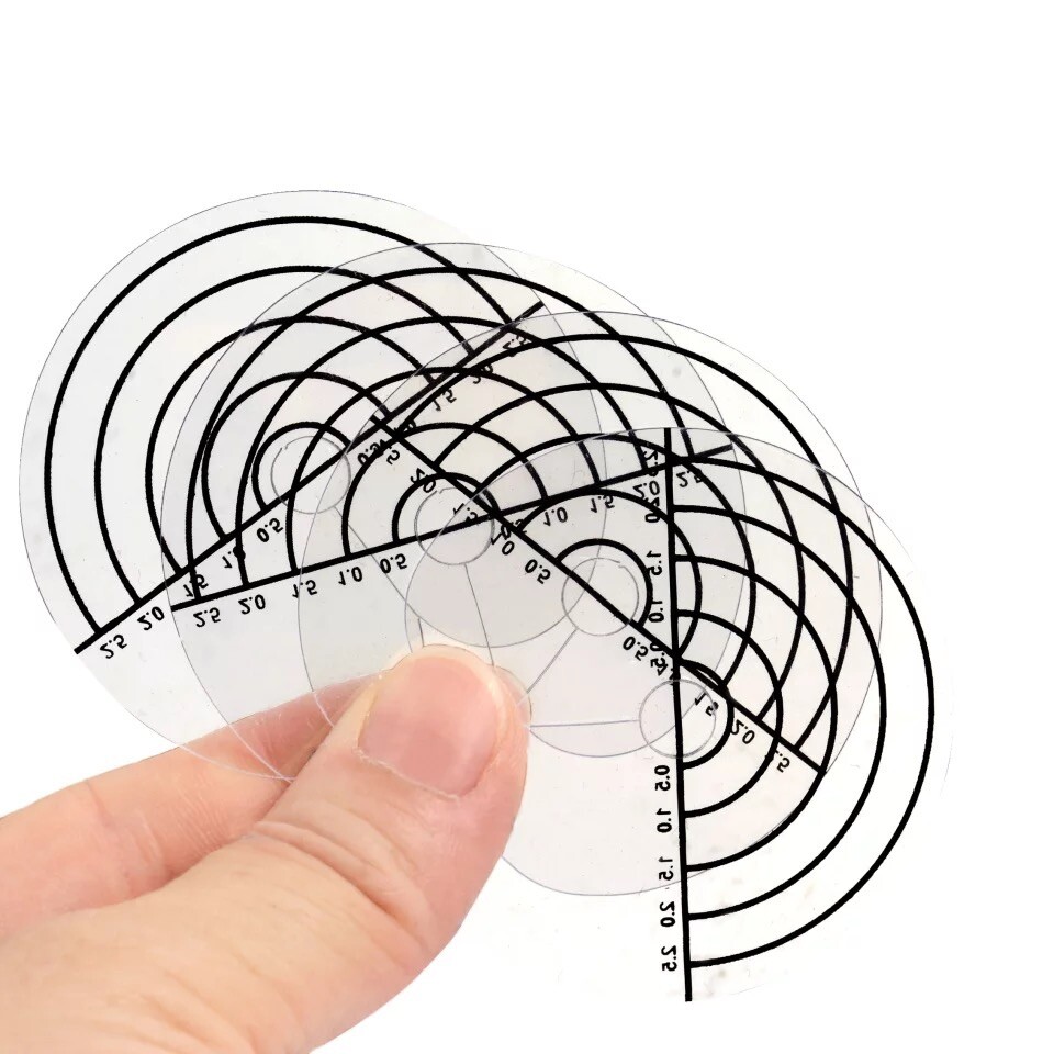 Heat Fusion Clear Scalp Protector Disk With Scale