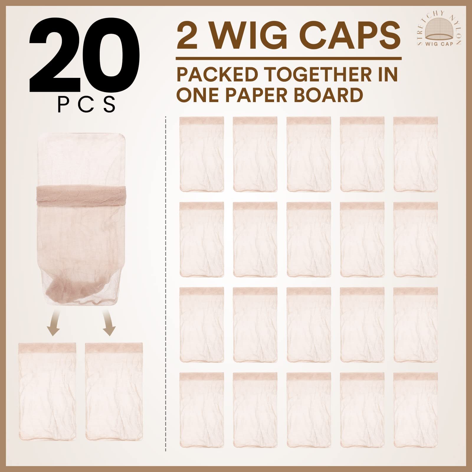 20PCS Wig Caps Stretchy Thin and Transparent Wig Cap Breathable Wig Cap for L…
