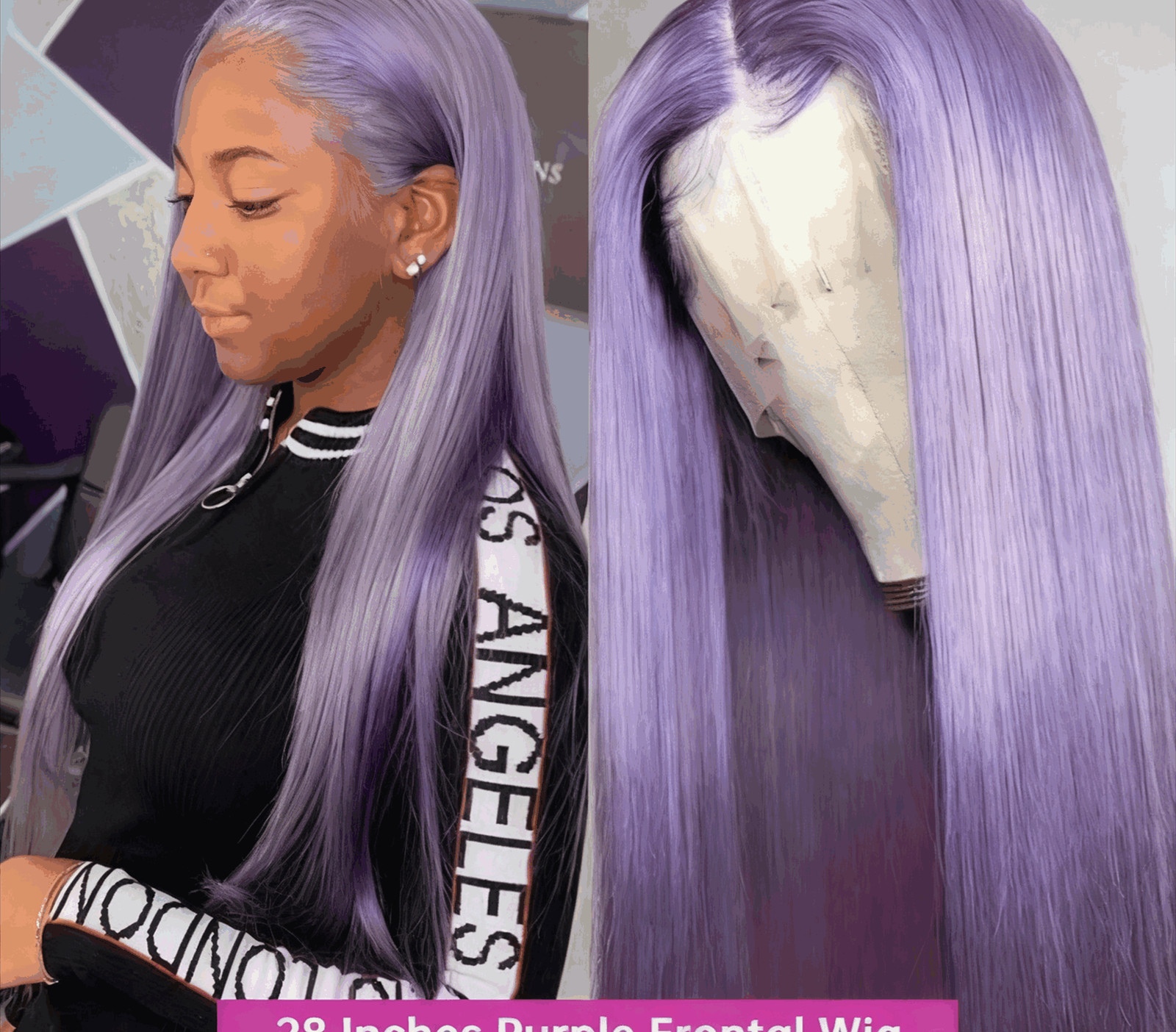 Cyan Blue Body Wave 13×6 Lace Front Wig Human Hair 613 Blonde Green Ombre WIg