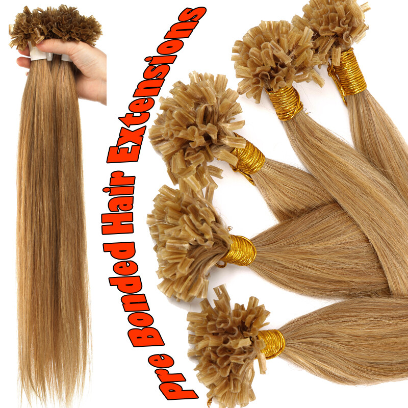 50-100G Real THICK Pre Bonded Keratin Nail U Tip 100% Remy Human Hair Extensions