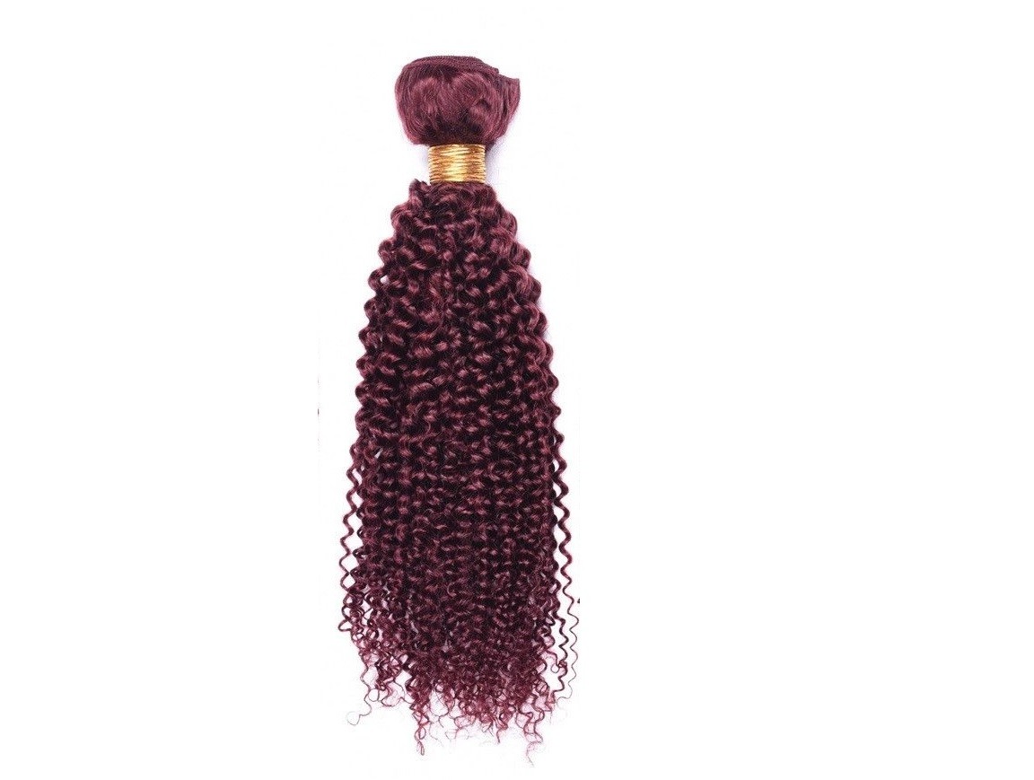 Burgundy 99J One Bundle Straight/Body Wave/Jerry Curl Ali Bundle 100 Human Hair
