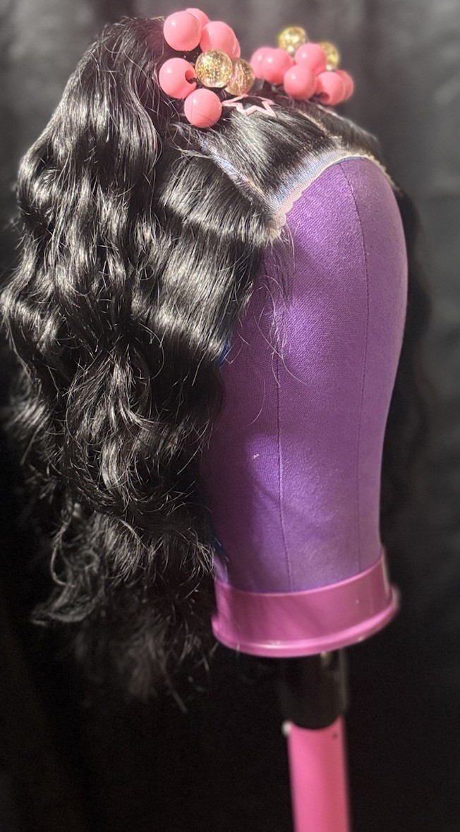 18” Custom Styled Pony Wig | 5×5 Glueless | 100% Human Hair | Statement Look