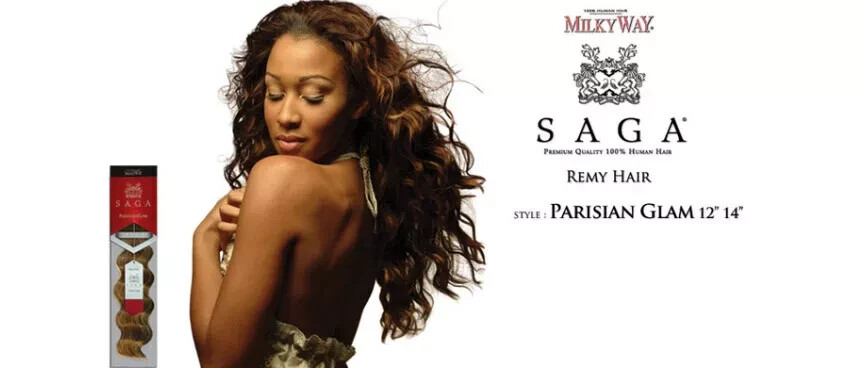 Saga Milky Way Premium Quality 100% Human Hair Parisian Glam **FREE SHIPPING**