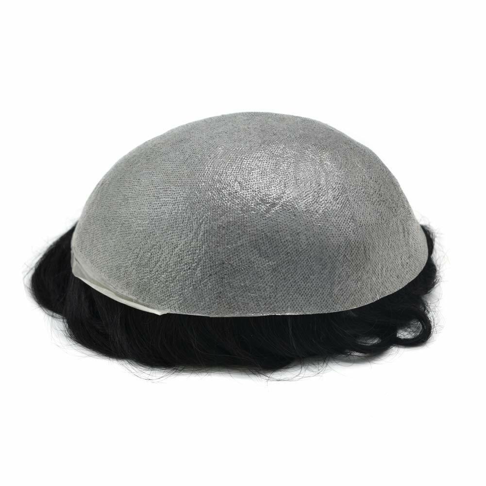 Ultra Thin Skin Mens Toupee Hairpiece Invisible Poly PU Hair Replacement Systems