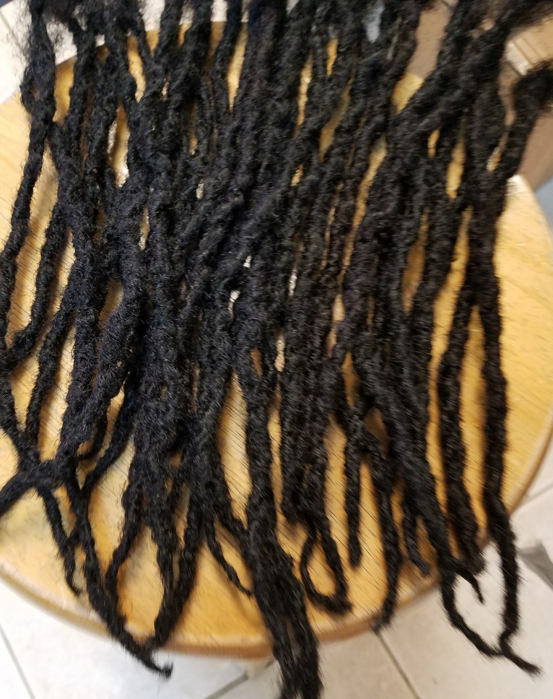100% Human Hair Locks handmade Dreadlocks 60 pieces up to 8″-15” black