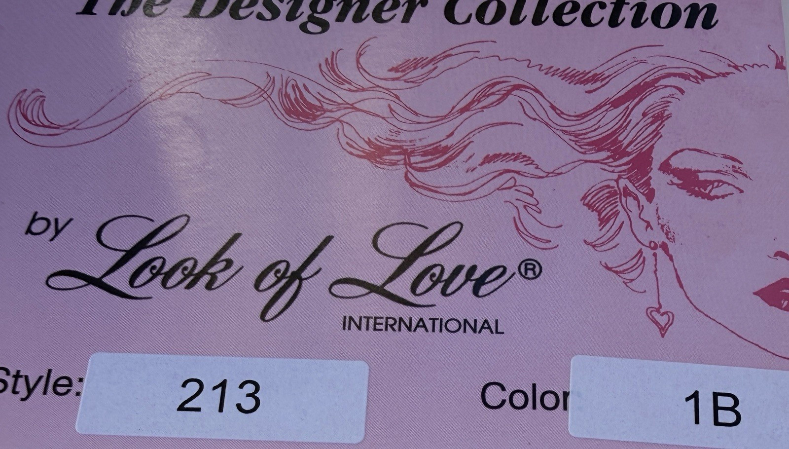 Look Of Love Hair Addition CHIGNON Style 213 In Color 1B Off Black