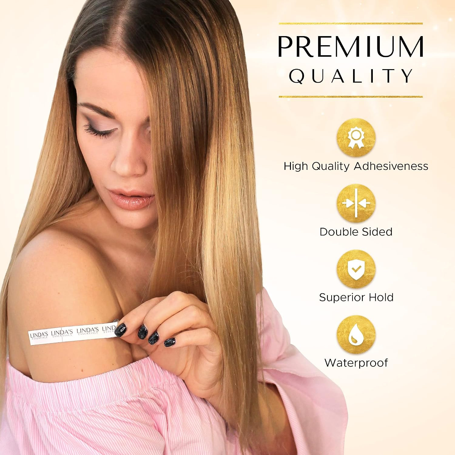 Double Sided Tape for Clothes, Body and Fashion (100 Pack) | Clothing and Hem Ta
