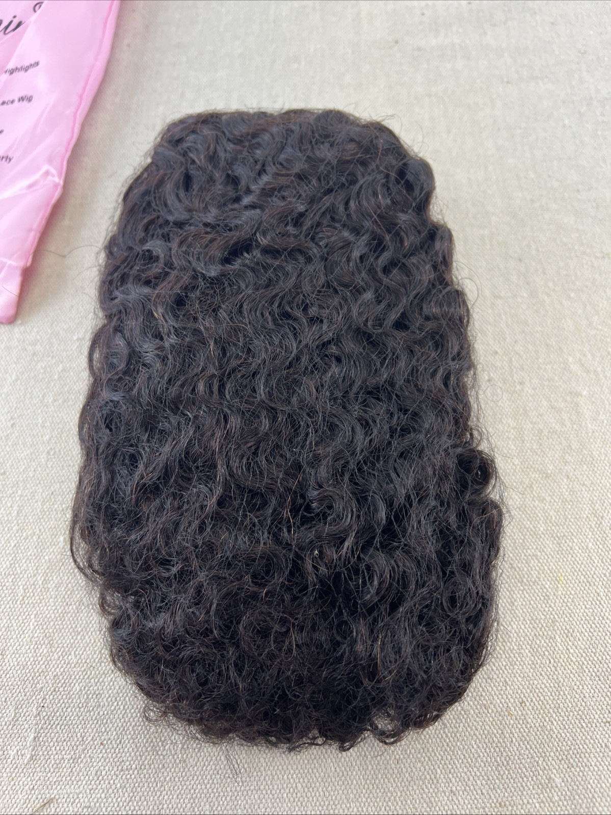 Mengka Hair Afro kinky curly W Cap And Brush In Satin Bag