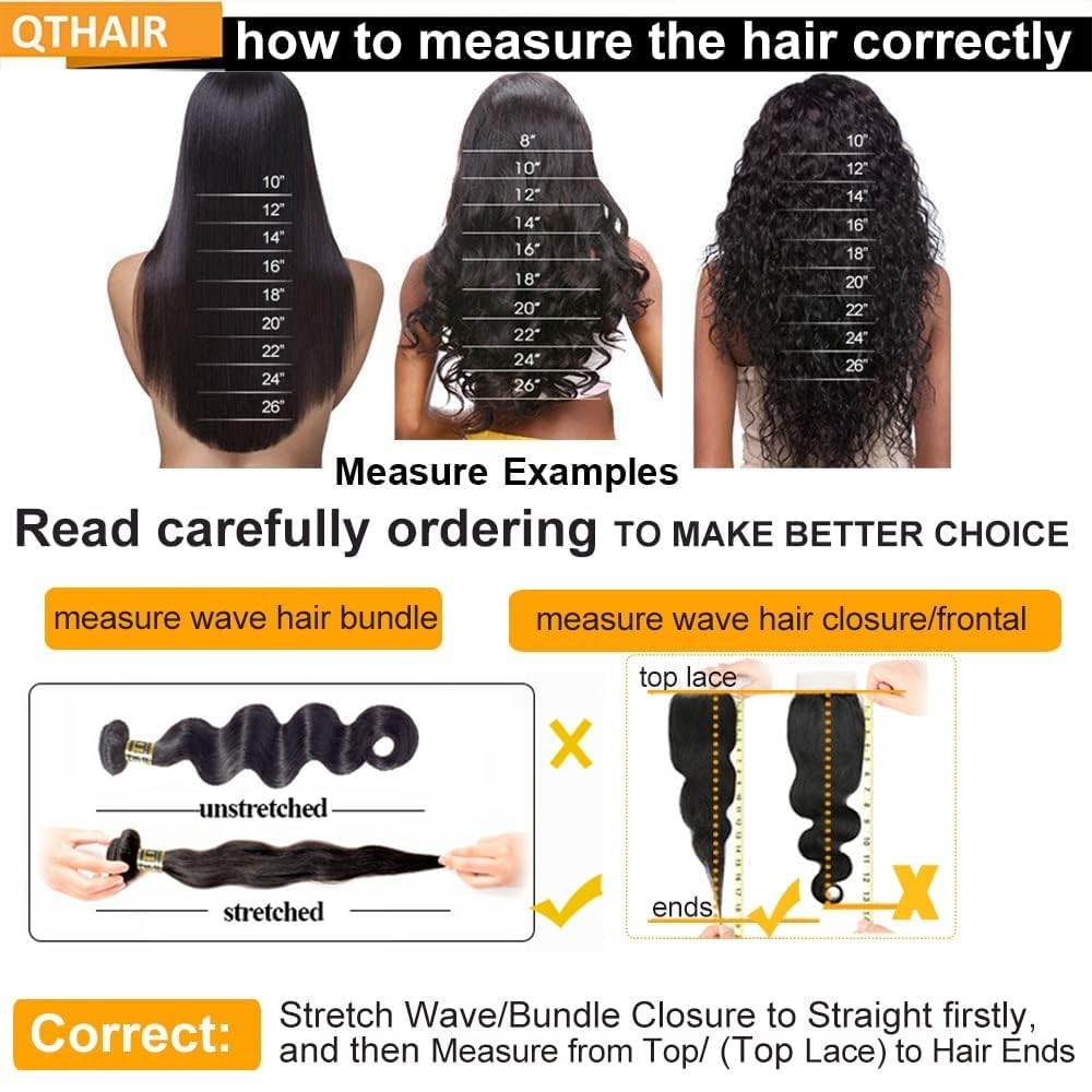 Qthair Body Wave Human Hair Bundles 14 14 Inch 18A Body Wave Bundles Human Hair