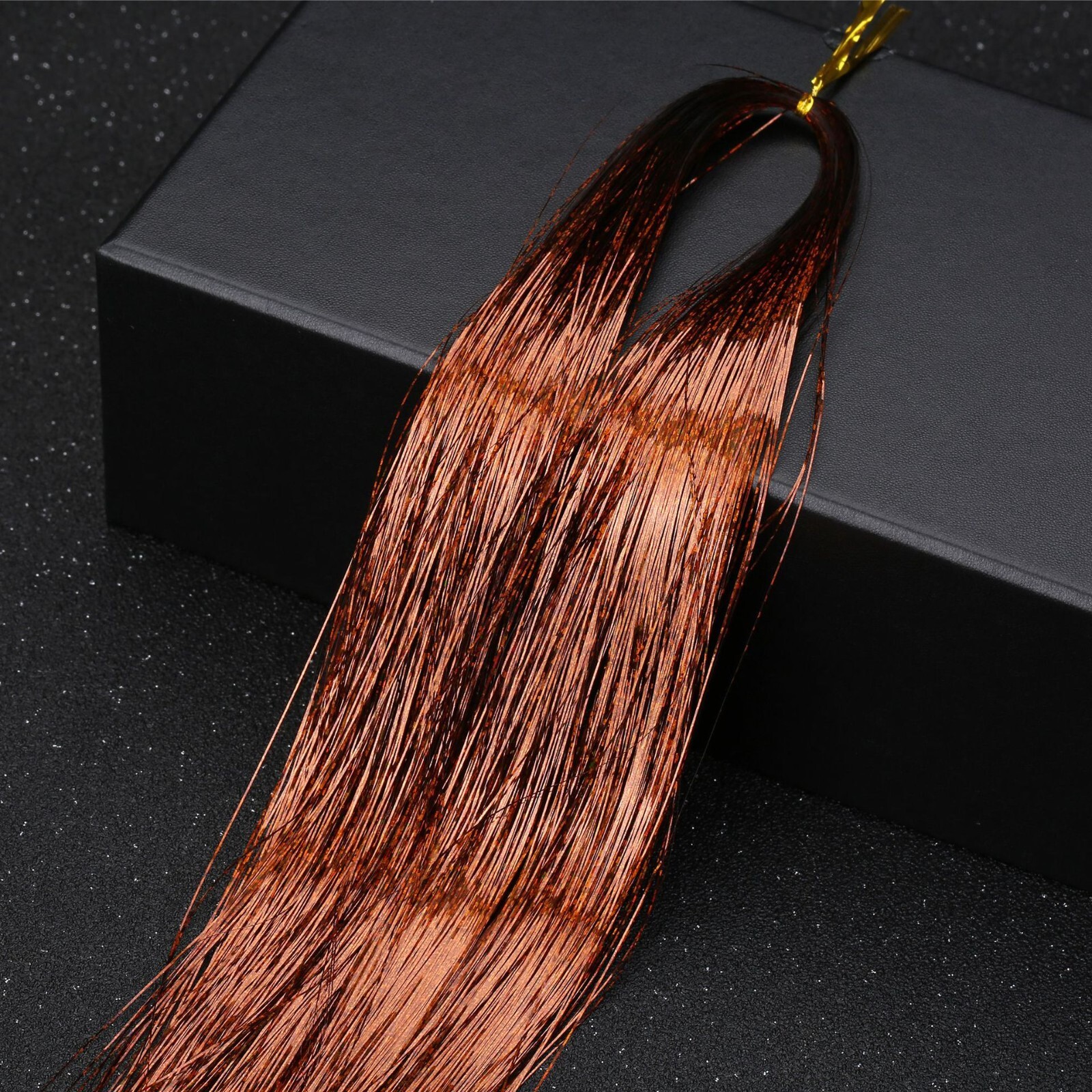 Hair tinsel 450 Strands Holographic Sparkle Extensions Glitter Women Dazzles
