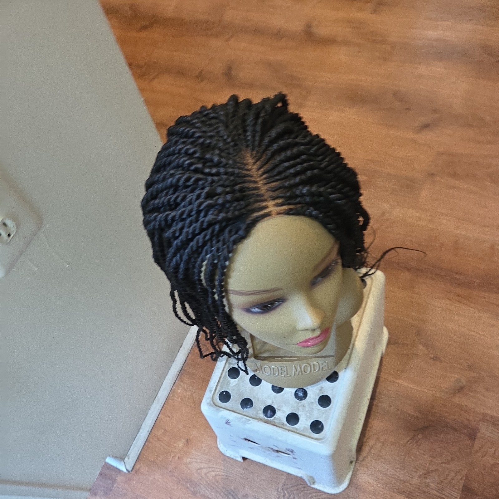 Braided Wig For Black Women Cornrow Braids Lace Front Synthetic Fiber