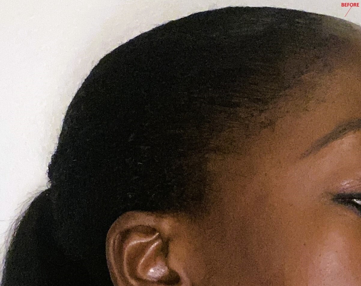 Instant hairline edges baby hair coverage