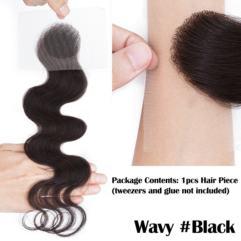 Human Hair Patch Full Lace Cover-up Topper Hairpiece for Women’s Alopecia Areata
