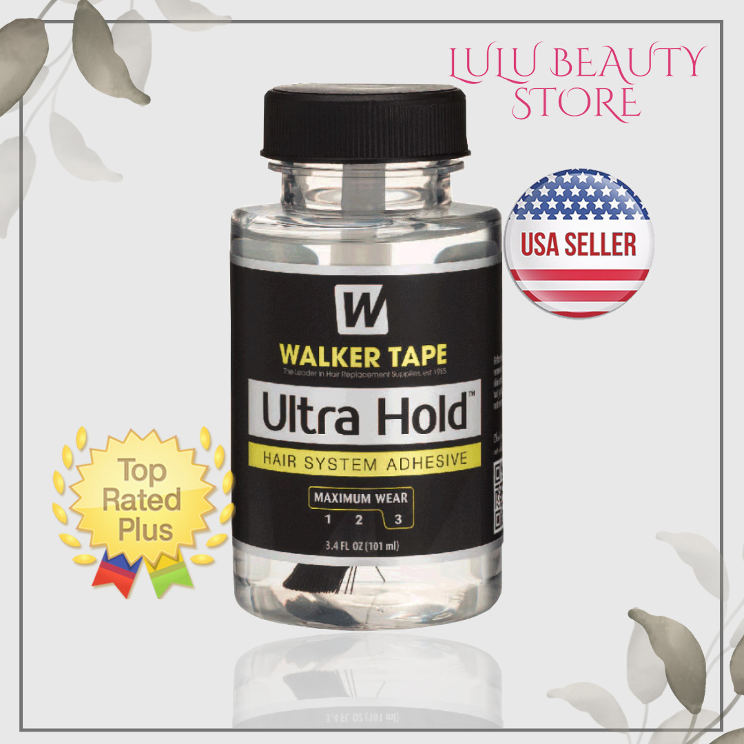 Walker Ultra Hold Adhesive Hairpiece, Hair Replacement System Wig Glue 3.4 oz