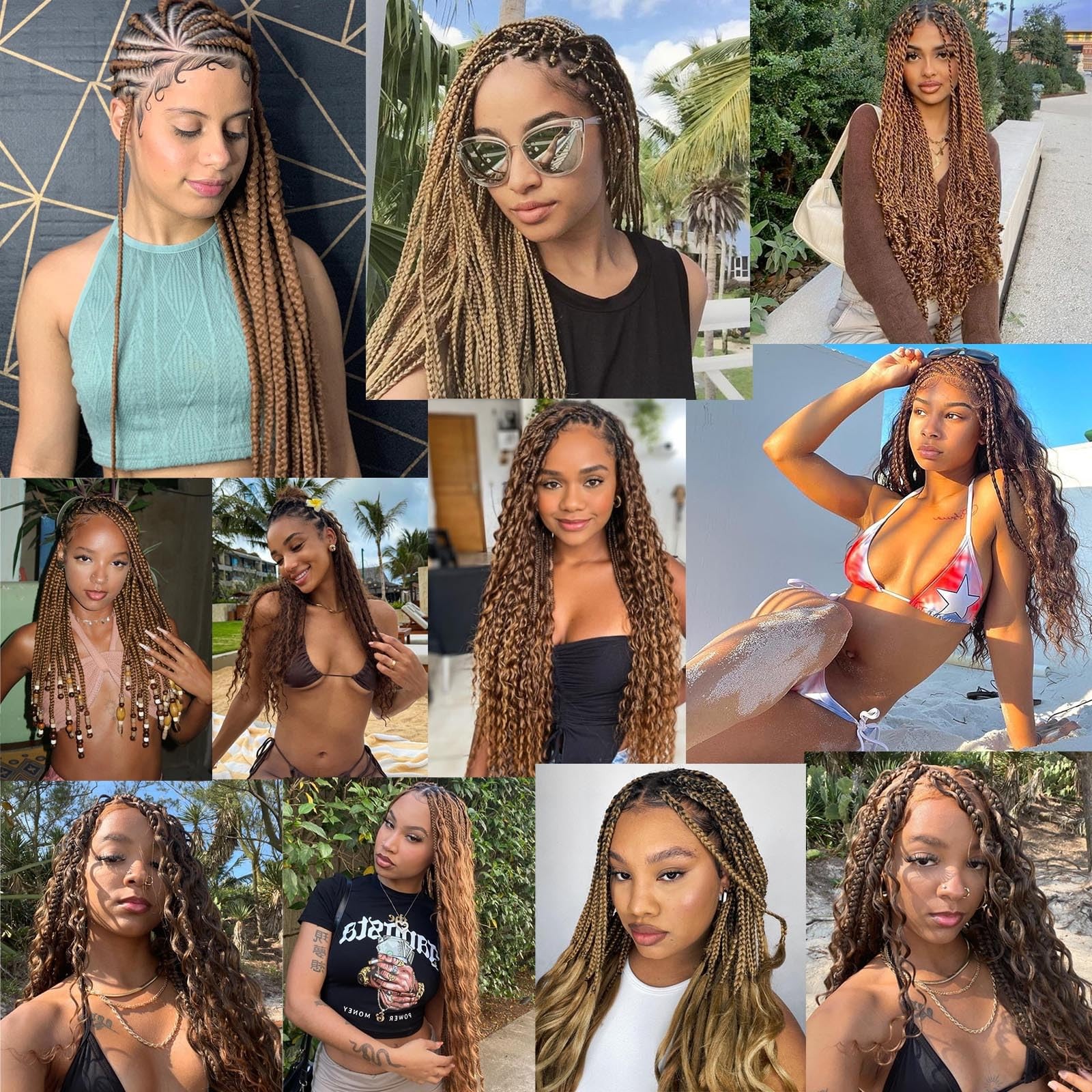 Fabimiya Deep Curly Braiding Human Hair 100G 22 Inch Color 30 Auburn Brown Deep
