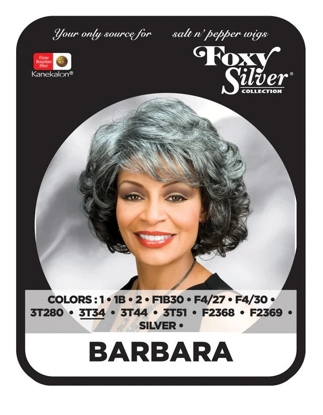 Foxy Silver BARBARA Wig, Stylish and Natural-Looking Synthetic Wig