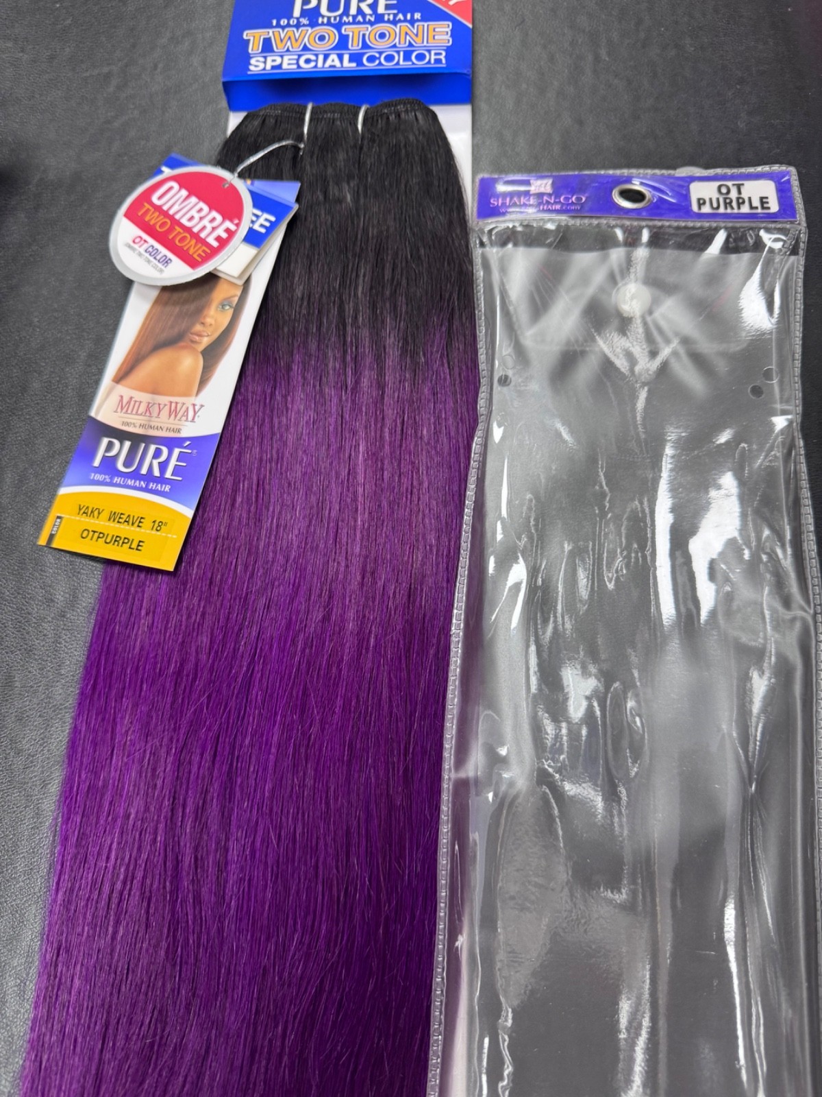 MILKY WAY YAKY WEAVE 18” OTPURPLE