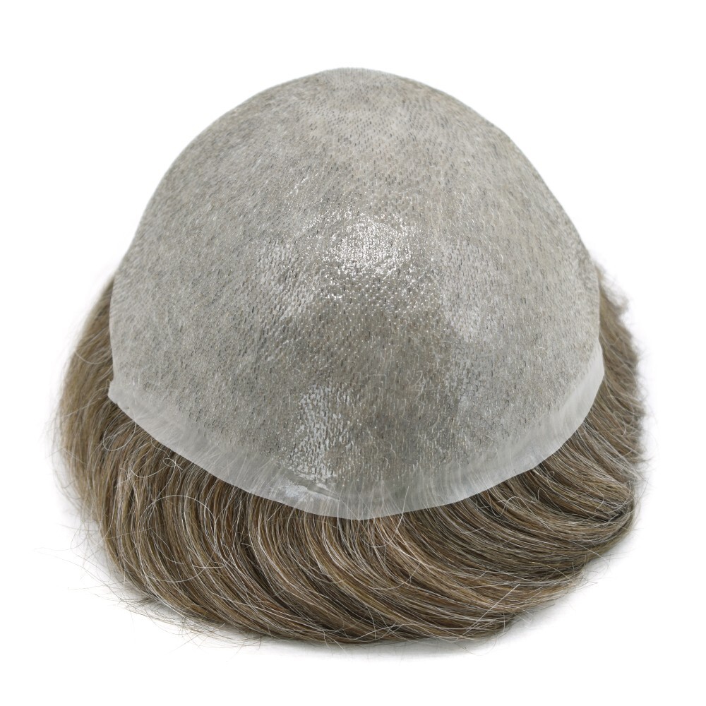 Mens Hair Replacement Ultra Thin Skin Mens Toupee Hairpieces All PU System Wigs