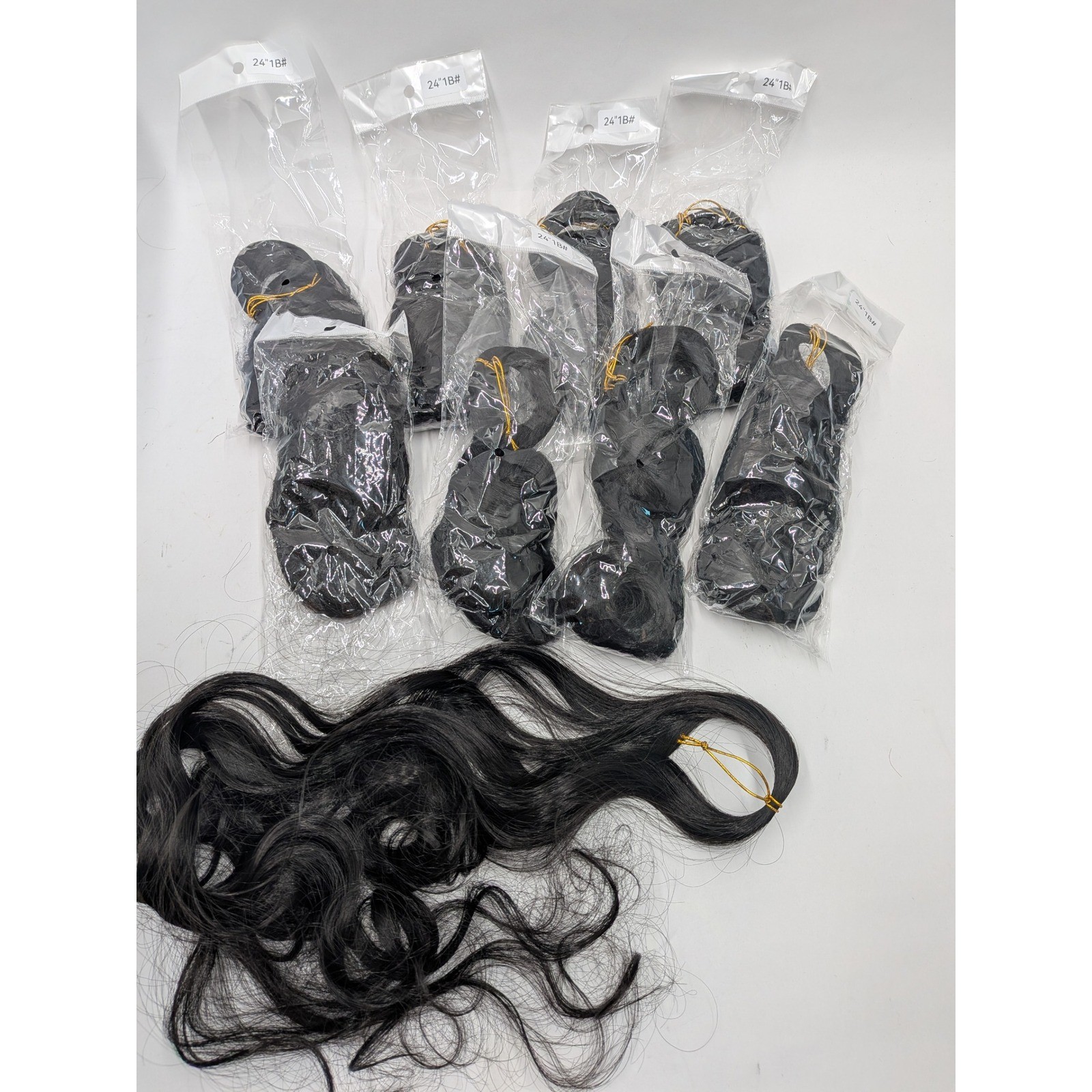 YXcheris 24 Inch French Curly Braiding Hair 1B Off Black 8 Bundles Pack NEW