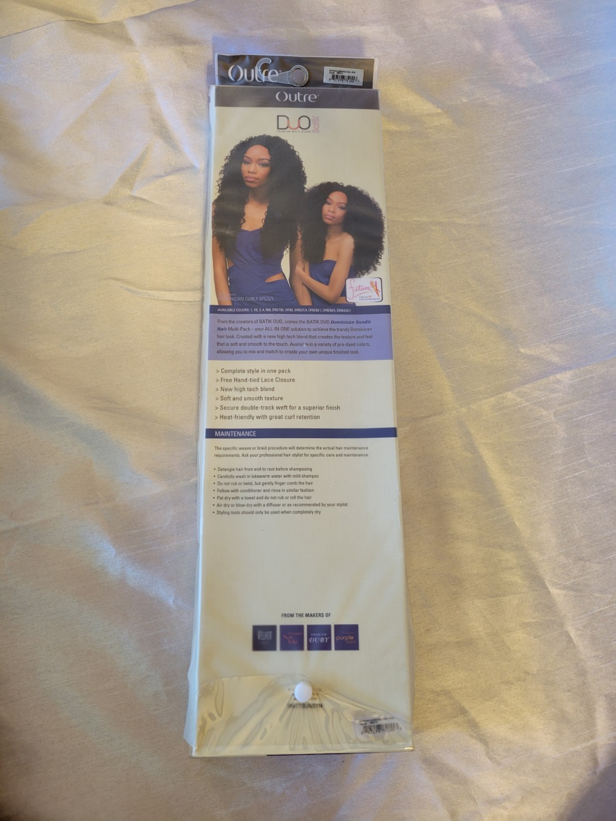 Outre Dominican Curly Synthetic Heat Resistant Weft 5pcs 18-22in DRB27/4