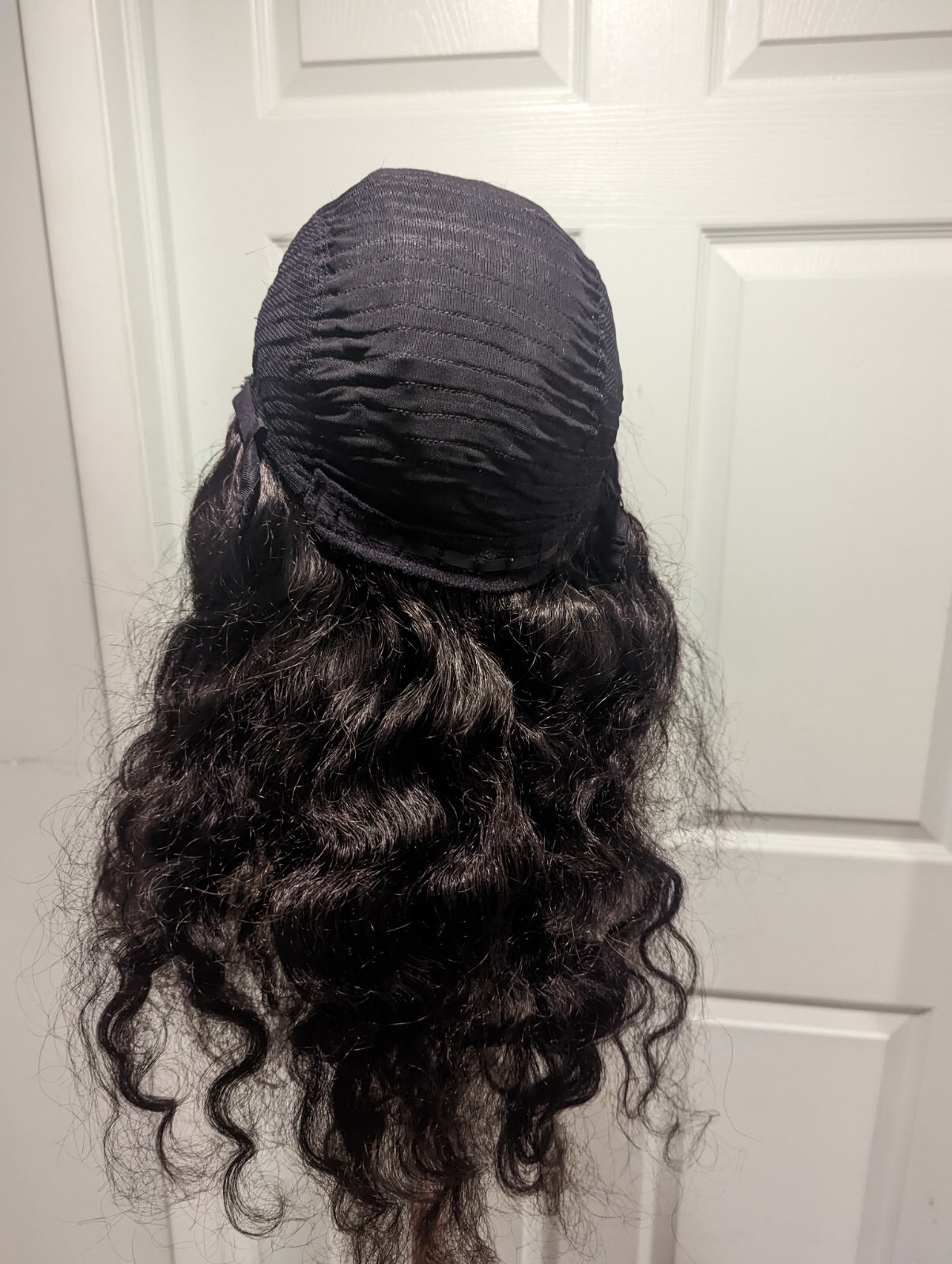 High Quality regular Top 22 to 24″ curly wavy 100% Virgin Human Hair Lace Wig