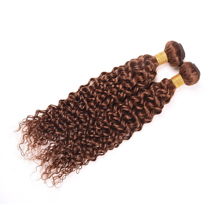 Ali Bundle Auburn #33 Jerry Curl 100 Virgin Human Hair Extension One Bundle