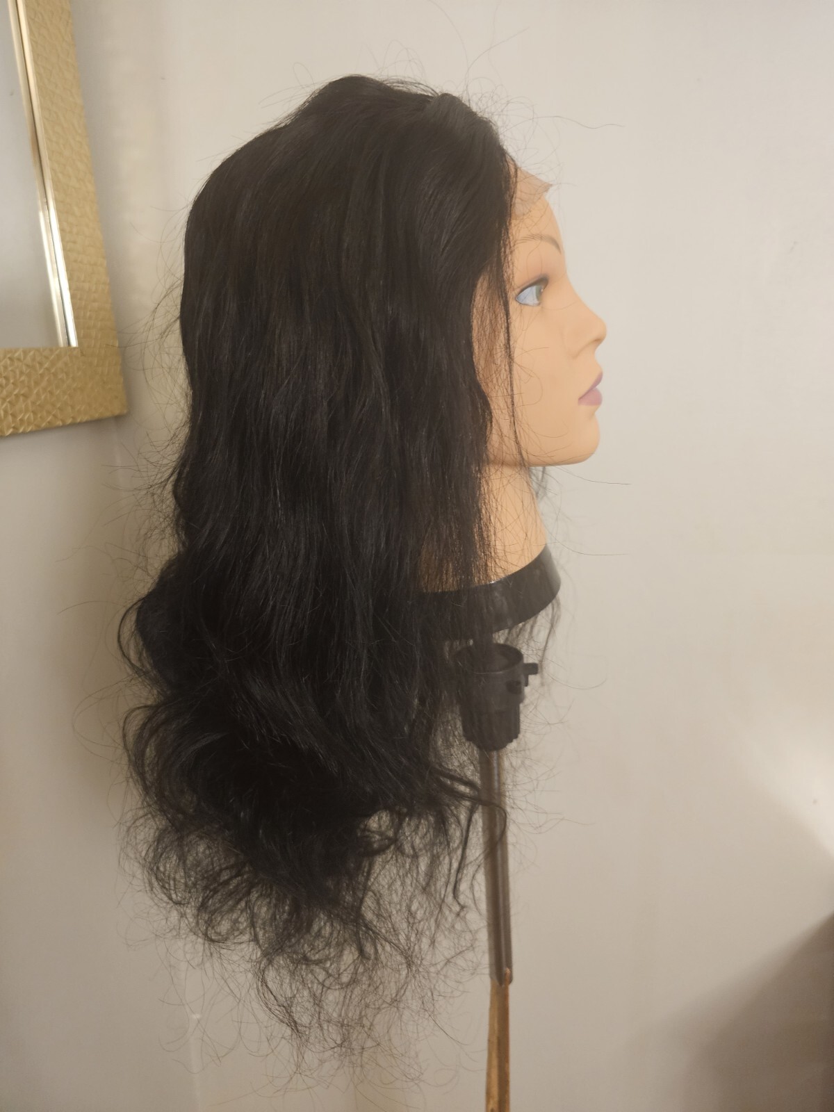 High Quality regular Top 22″ straight 100% Virgin Human Hair Lace Wig