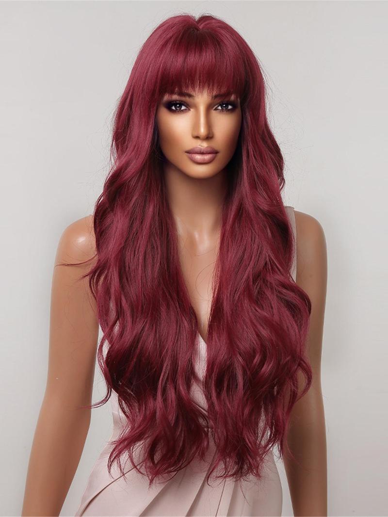 Long Curly Wavy Wigs for Women,26 Inch Natural Gorgeous Easy To Wear Fluffy Wigs