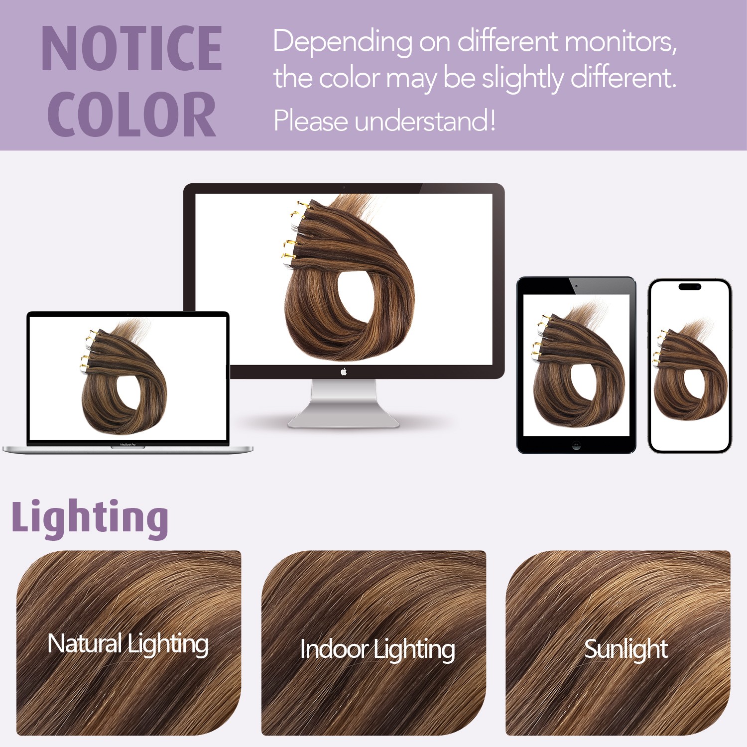 10-60PCS Tape In Real Remy Virgin Human Hair Extensions Thick Skin Weft Balayage