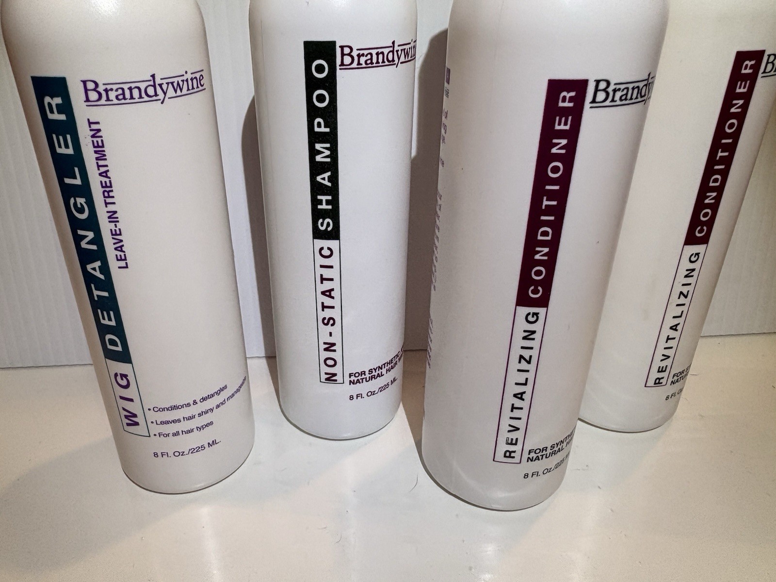 Brandywine Lot Wig Detangler Non-static Shampoo Revitalizing Conditioner X2 8oz