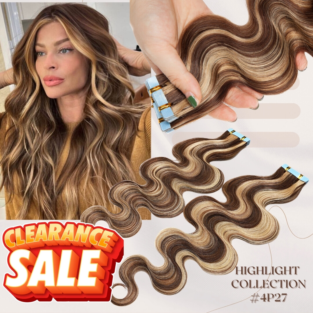 Body Wave 100% Human Hair Remy Virgin Russian Tape In REAL Hair Extensions Soft