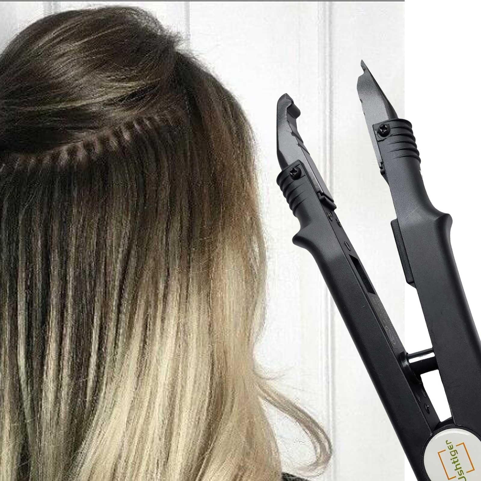 Ushtiger Professional Hair Extension Iron Heat-Up Fusion Connector Bonding Tool