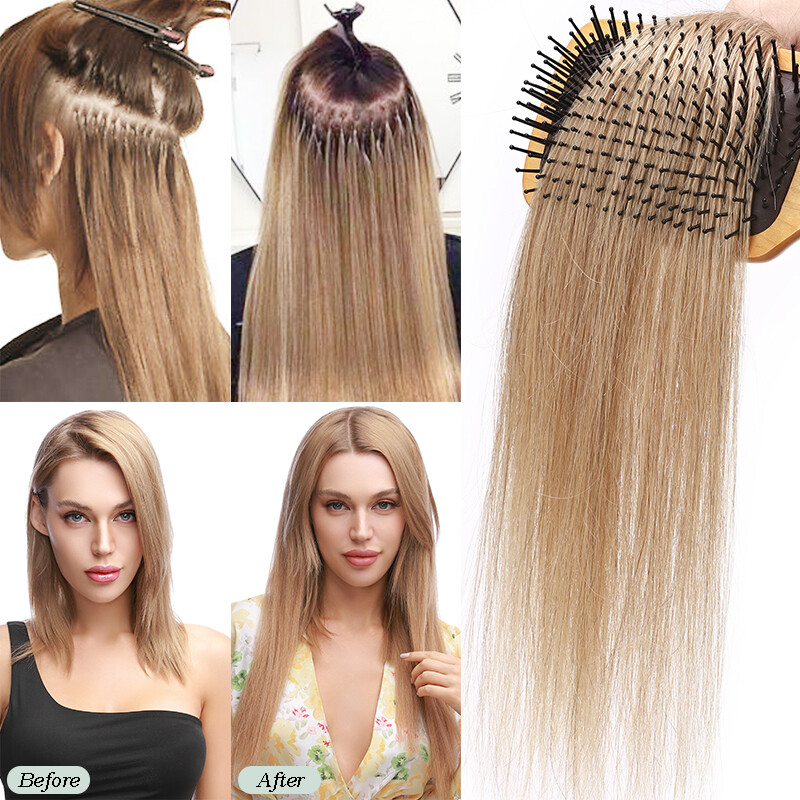 150g Full Head Thick Flat Nail U Tip Real Human Remy Hair Extensions Highlight