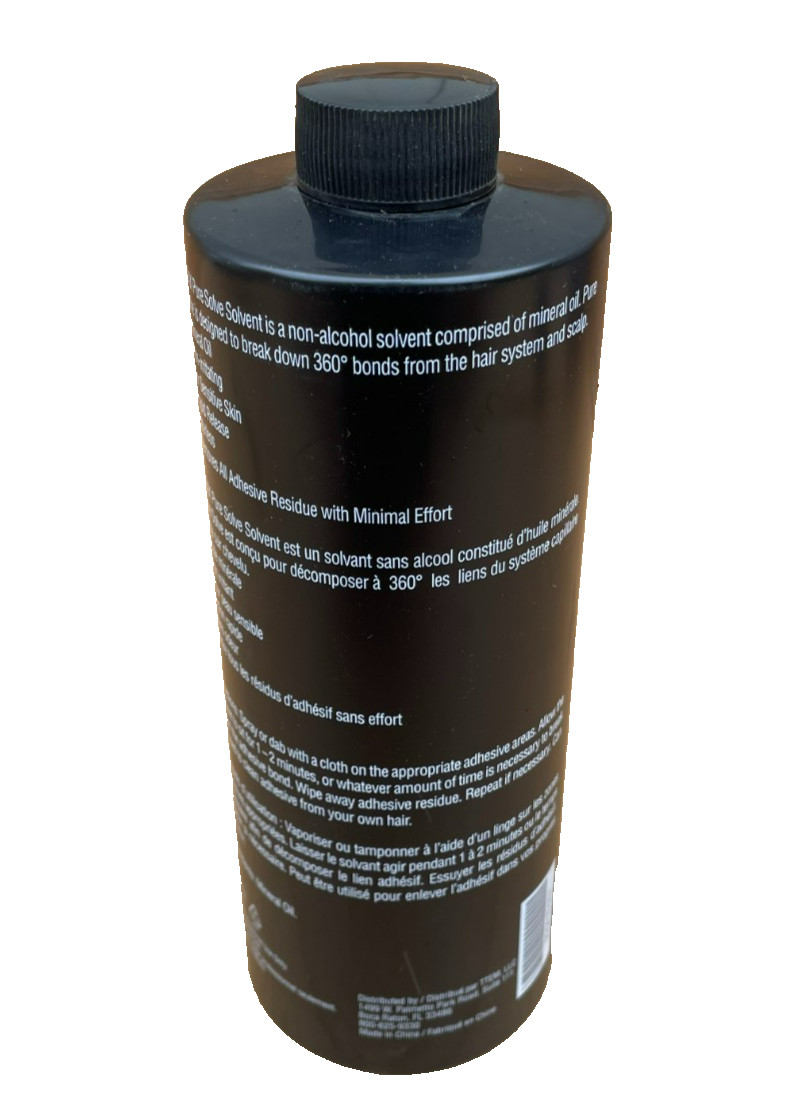 TRAX Pure Solve Non-Alcohol Solvent for Hair System- 33.4 Fl Oz Bottle